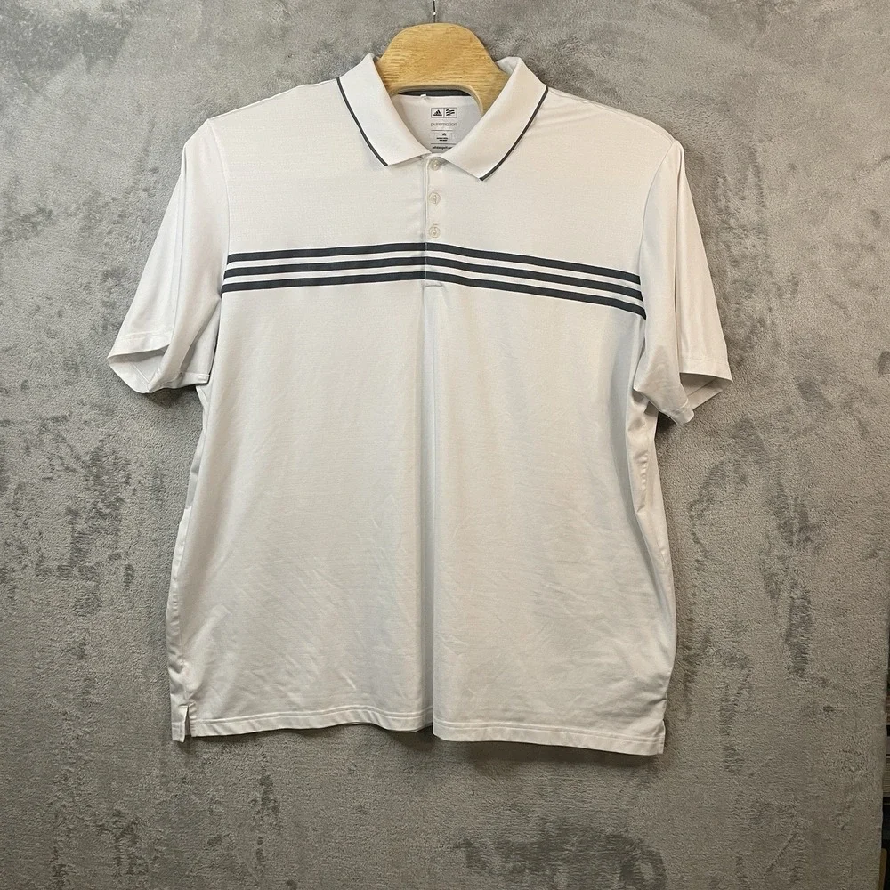 Adidas Mens XL White‎ Polo  Puremotiond Shirt adidasgolf.com 938007